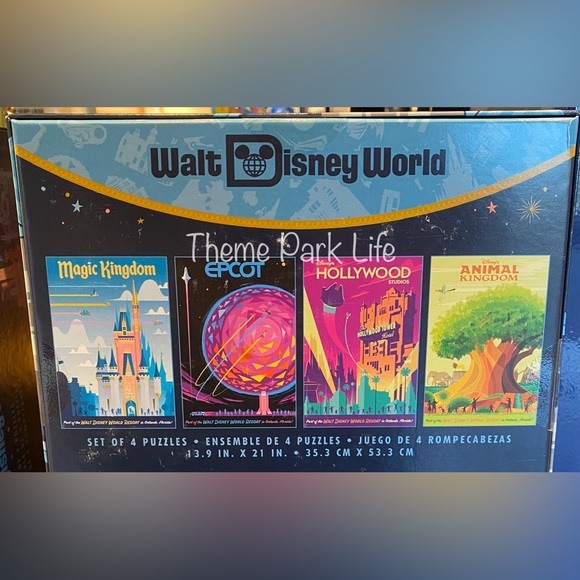 Disney Toys Walt Disney Wold 224 Four Park Posters 500 Piece Puzzle